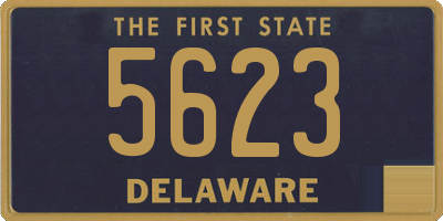 DE license plate 5623