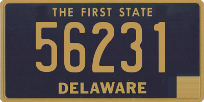 DE license plate 56231