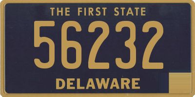 DE license plate 56232