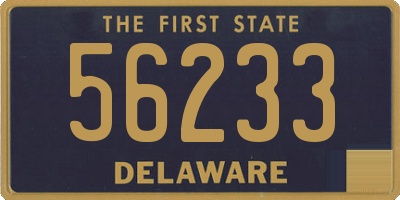 DE license plate 56233