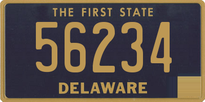 DE license plate 56234