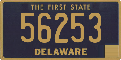 DE license plate 56253