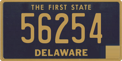 DE license plate 56254