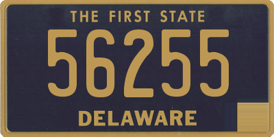 DE license plate 56255