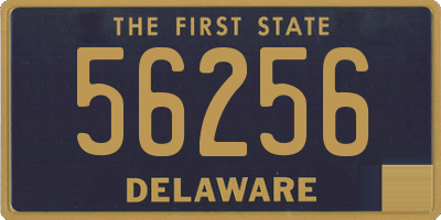 DE license plate 56256