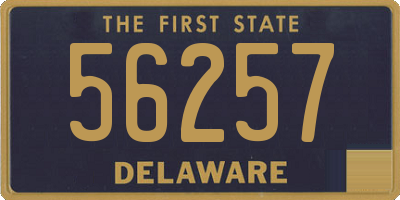 DE license plate 56257