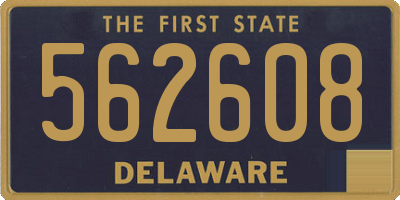 DE license plate 562608