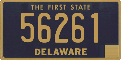 DE license plate 56261