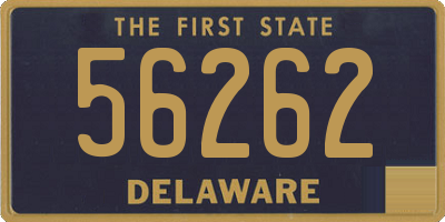 DE license plate 56262
