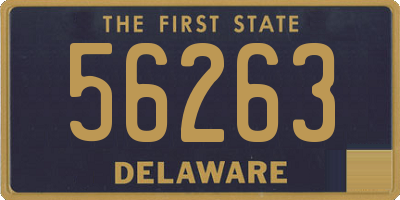DE license plate 56263