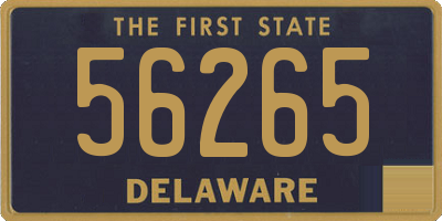 DE license plate 56265