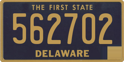 DE license plate 562702