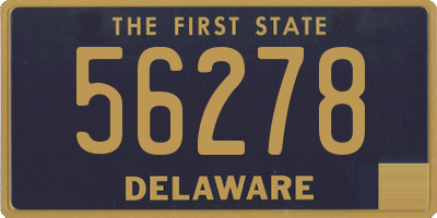 DE license plate 56278