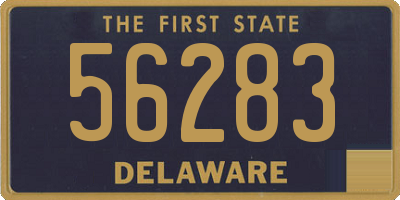 DE license plate 56283