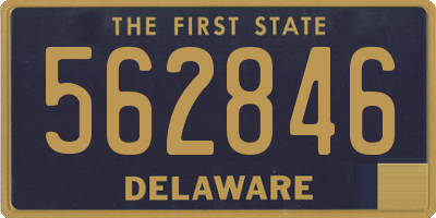 DE license plate 562846