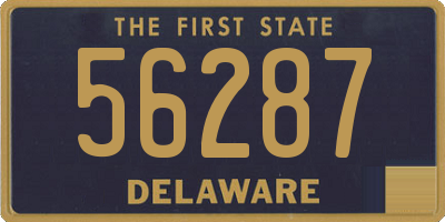 DE license plate 56287