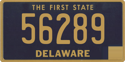 DE license plate 56289