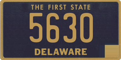DE license plate 5630