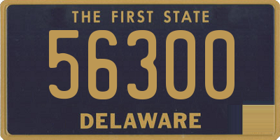 DE license plate 56300