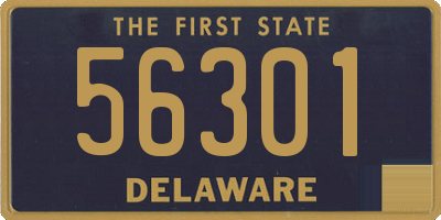 DE license plate 56301