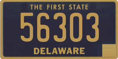 DE license plate 56303