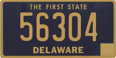 DE license plate 56304