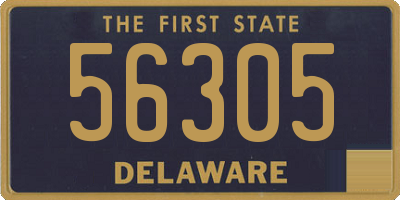DE license plate 56305