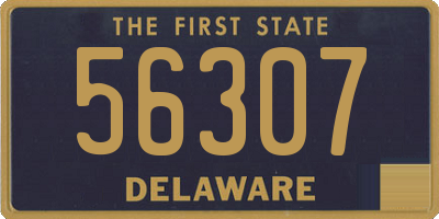 DE license plate 56307