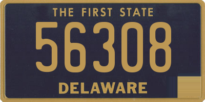 DE license plate 56308