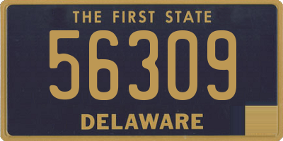 DE license plate 56309