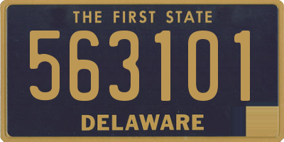 DE license plate 563101