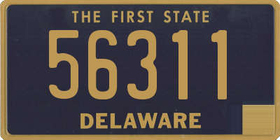 DE license plate 56311