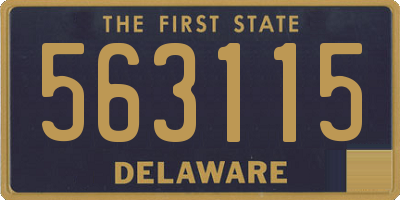 DE license plate 563115