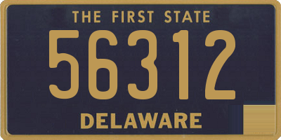 DE license plate 56312