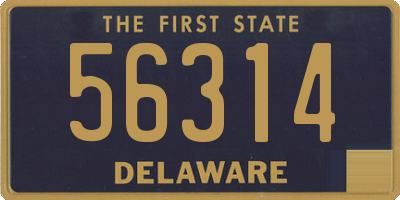 DE license plate 56314
