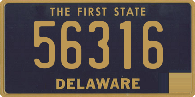 DE license plate 56316