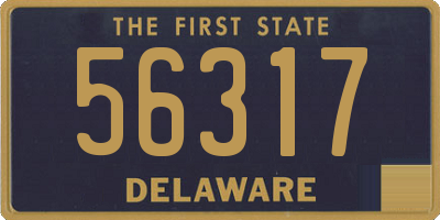 DE license plate 56317