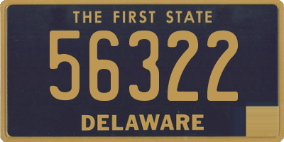 DE license plate 56322