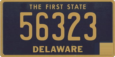 DE license plate 56323