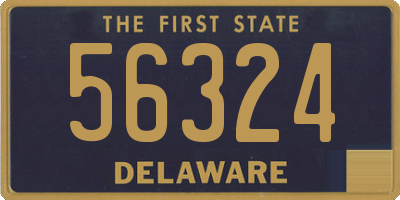 DE license plate 56324