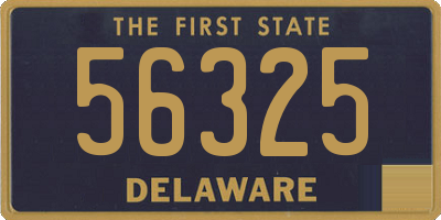 DE license plate 56325