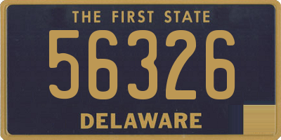 DE license plate 56326