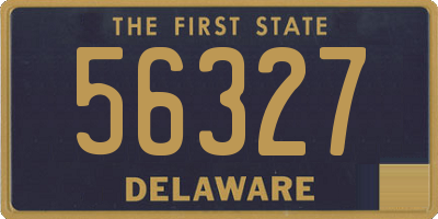 DE license plate 56327