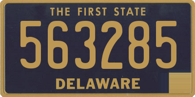 DE license plate 563285