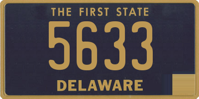 DE license plate 5633