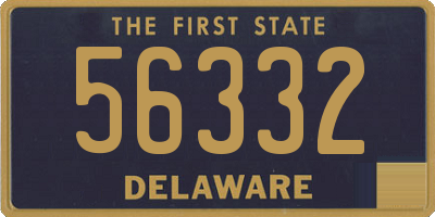 DE license plate 56332