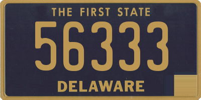 DE license plate 56333