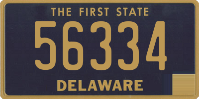 DE license plate 56334