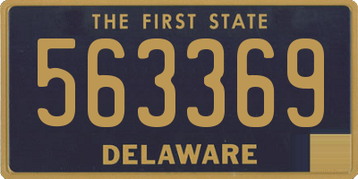 DE license plate 563369