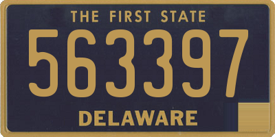 DE license plate 563397